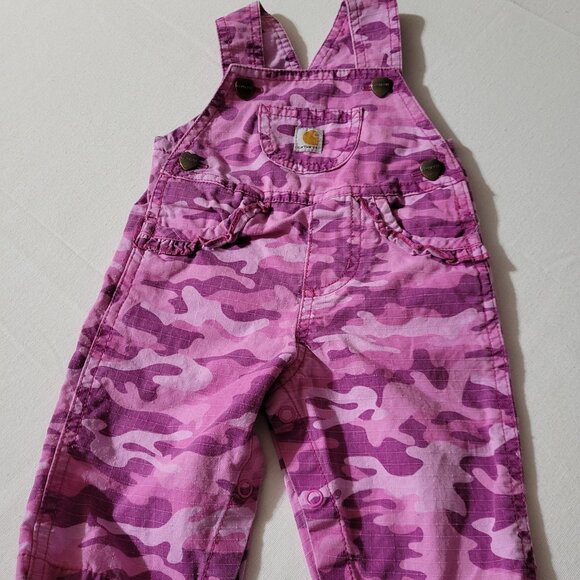 Carhartt 3 months Used Camo baby Overalls. Located A21 - Picture 1 of 5